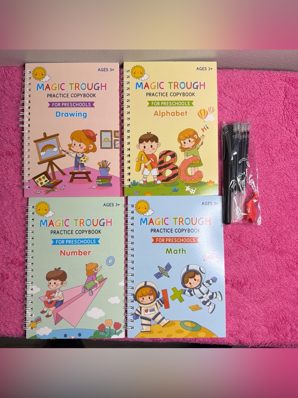 Magic trough practice copybook for preschool bundle